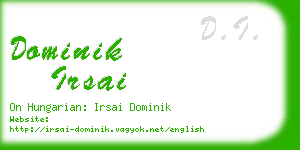 dominik irsai business card